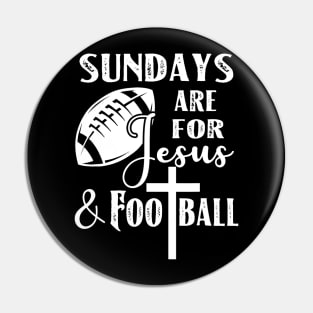 Football Funny Christian Quotes Gift Pin