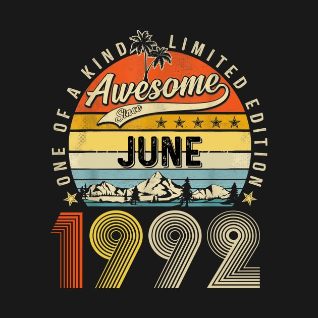 Awesome Since June 1992 Vintage 31st Birthday by Mhoon 