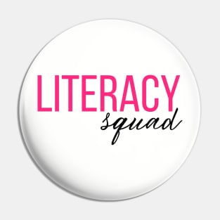 Literacy Squad Pin