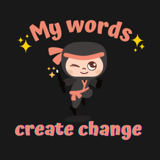 My Words Create aesthetic vintage 70s T-Shirt