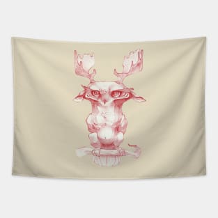 Owl-moose hybrid Tapestry