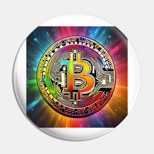 Bitcoin colorful Pin