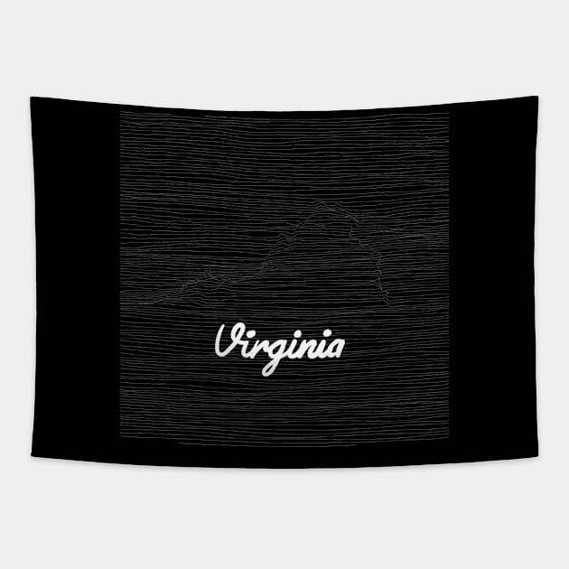 Striped State - Virginia Tapestry by AshBash201