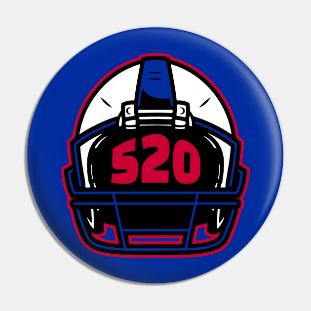 Retro Football Helmet 520 Area Code Tucson Arizona Football Pin by SLAG_Creative