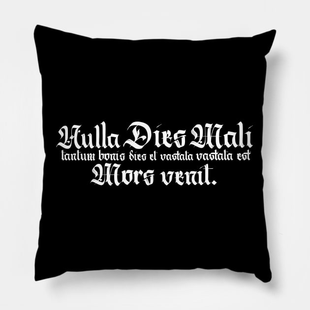 No Bad Days Latin Quote Pillow by ballhard