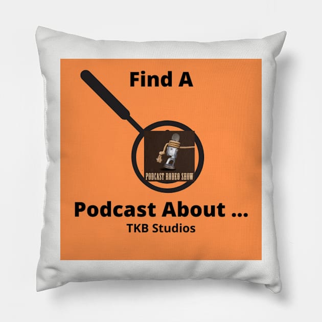 podcast rodeo Pillow by Find A Podcast About