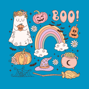 Retro Halloween Boo T-Shirt