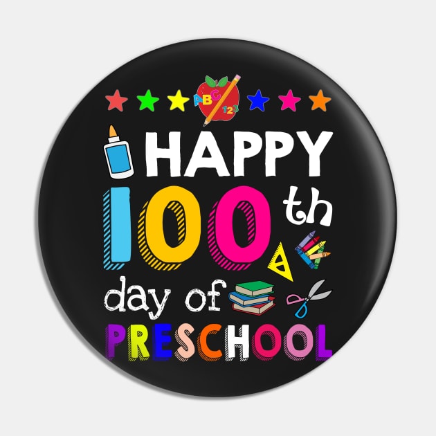 Happy 100 Days Of preschool  Awesome T shirt For K Pin by TeeLovely