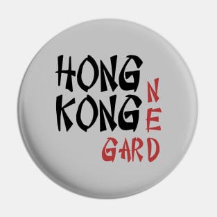 Hong Kong Garden, black & red Pin