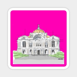 bellas artes x mexico city ecopop architectural portrait monuments Magnet