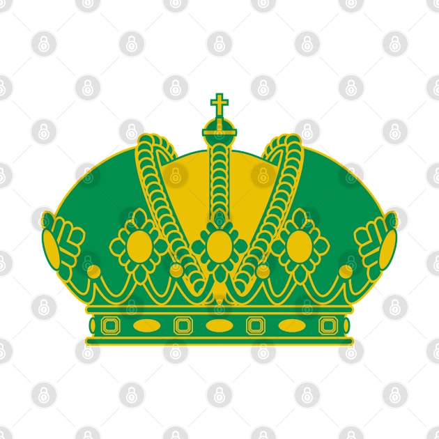 Imperial crown (green and gold) by PabloDeChenez