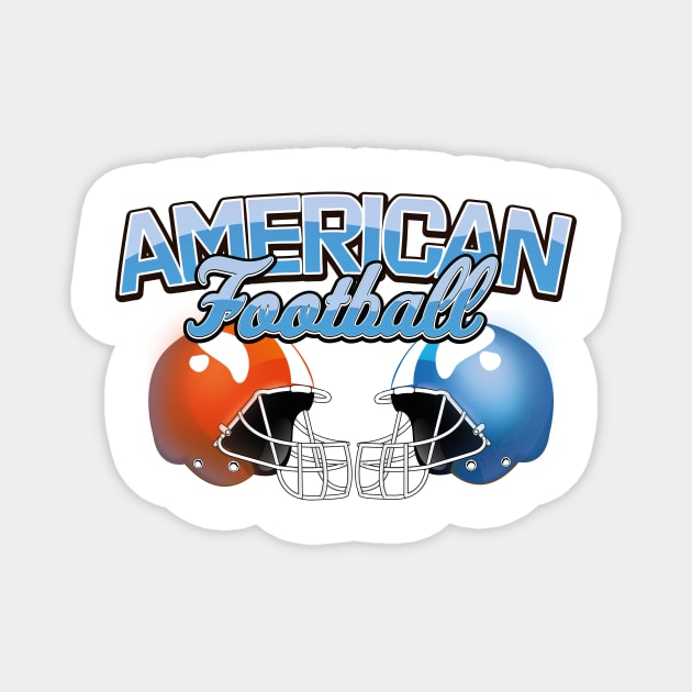 American Football logo Magnet by nickemporium1