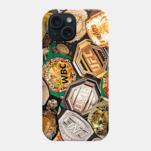 Combat Sports Championship Belts Phone Case