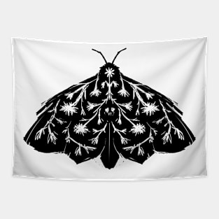 Moth Linocut Tapestry