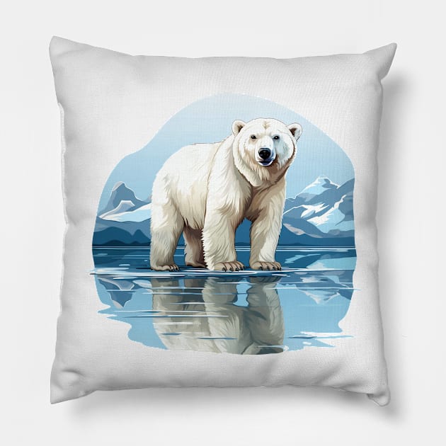 Arctic Polar Bear Pillow by zooleisurelife