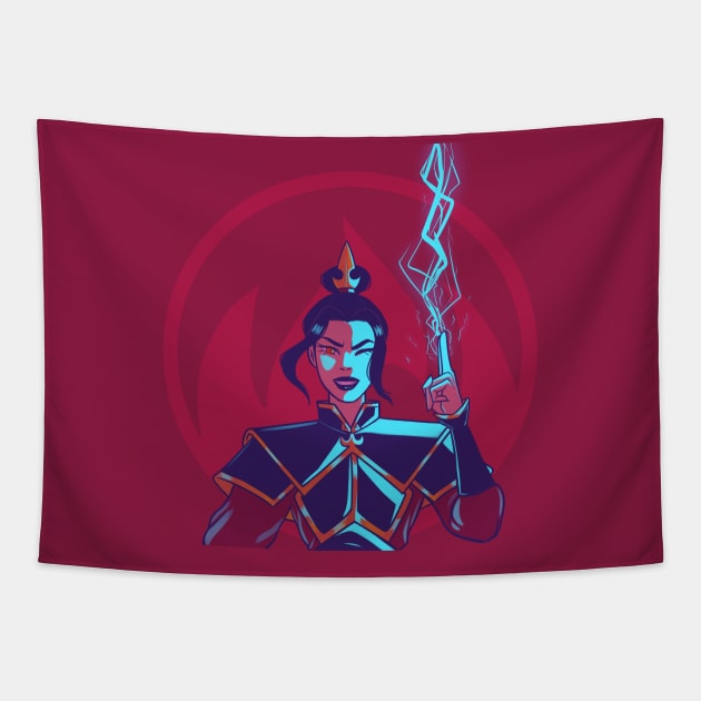 Azula Lightning Tapestry by ColonelBaconBits