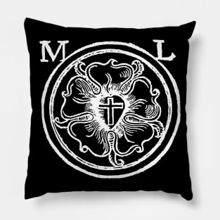 Martin Luther Rose Reformation Seal Pillow