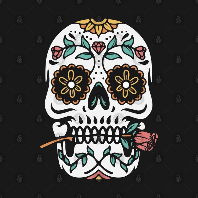 Sugar Skull II Day of the Dead by inkstyl