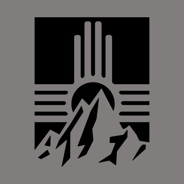 new mexico mountain sunset icon by pholange