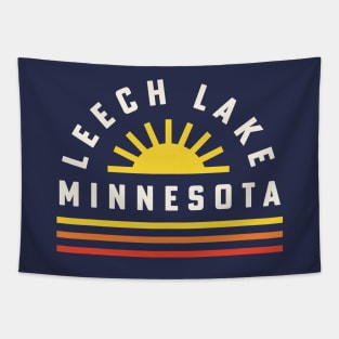 Leech Lake Minnesota Retro Vintage Sunshine Tapestry