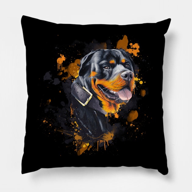 Rottweiler Pillow by Apatche