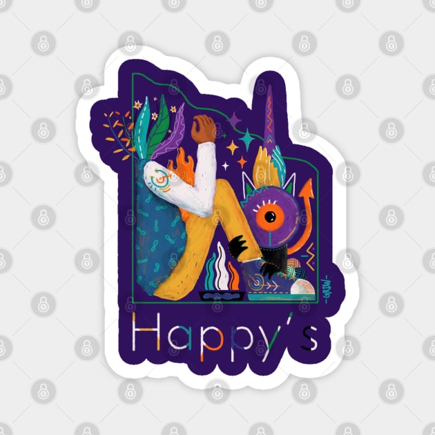 Happy's Magnet by Flostitanarum