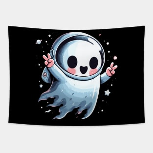 Happy ghost astronaut peace Tapestry