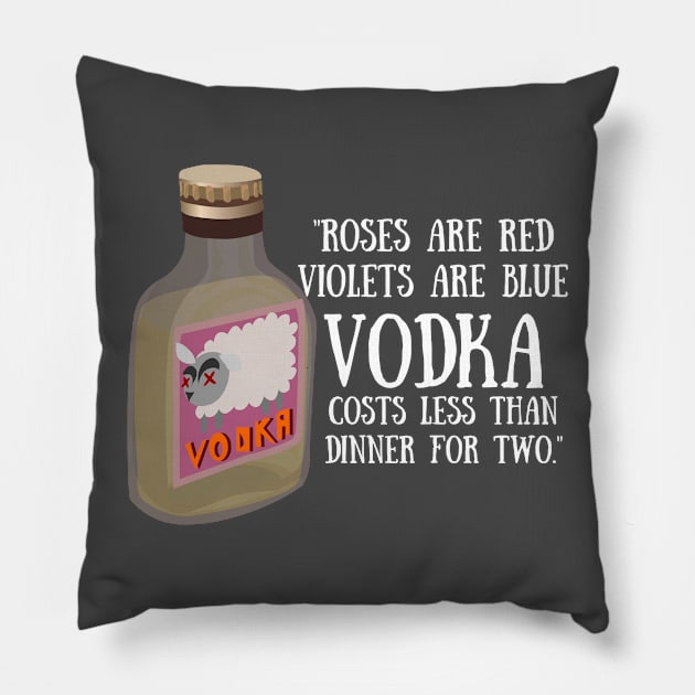 Roses Are Red Violets Are Blue... Pillow by bazza234