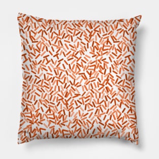 Orange Sprinkles Pattern Pillow