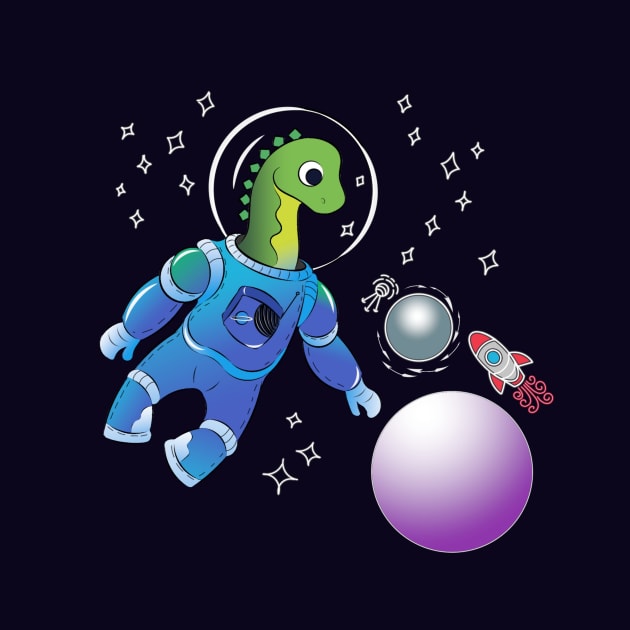astronaut dino by Mistery