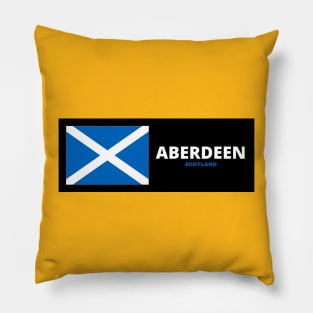 Aberdeen City with Scottish Flag Pillow