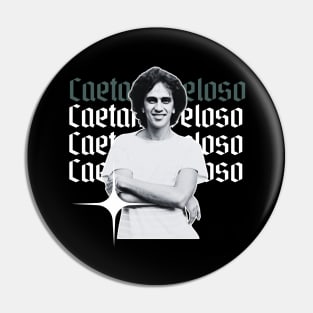 Caetano veloso x 70s retro Pin