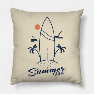 summer vibes Pillow