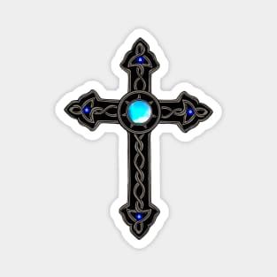 Cross Blue Stone Evil Eyes Magnet