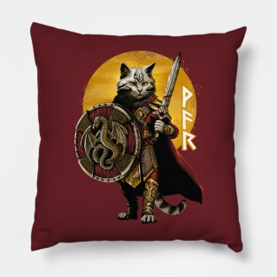 Cat of War Pillow