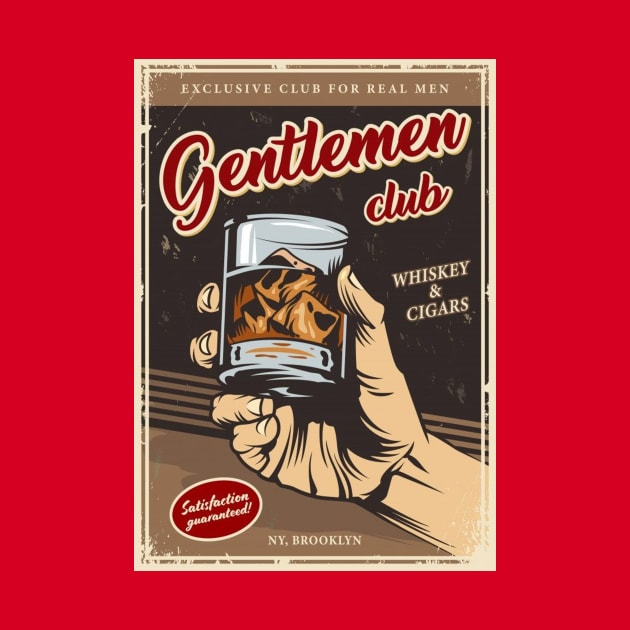 Vintage Ad - Gentlemen Club by Kleiertees