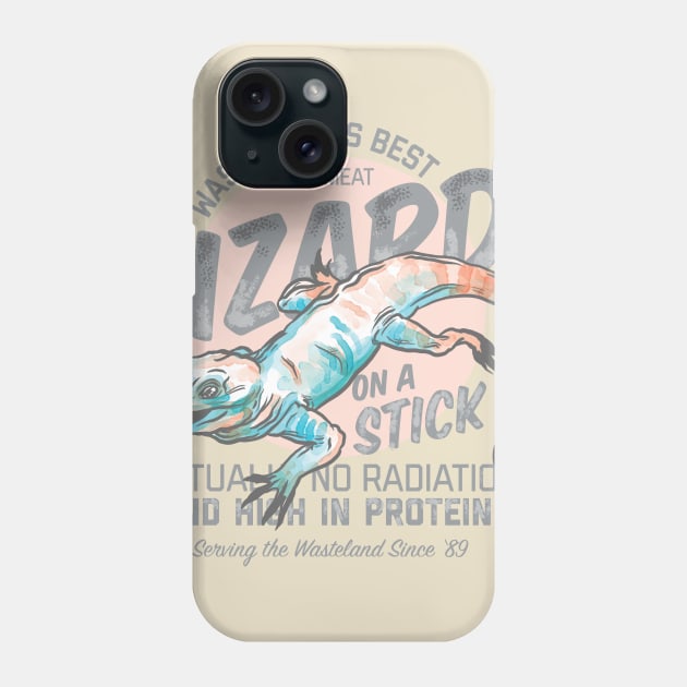 Wasteland's Best Lizard on a Stick Phone Case by Phosphorus