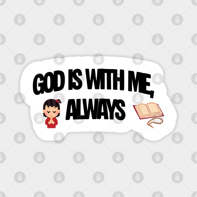 Praying Child Christian Faith Illustration Religious Design Magnet by Anne Lee