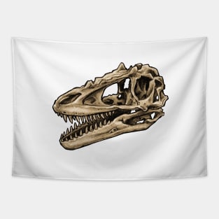 Dinosaur Skull Alioramus Sticker Tapestry