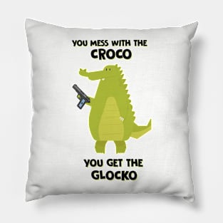 Don't mess with this Croco Pillow