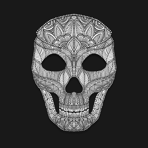 Doodled Skull by ArtLovePassion