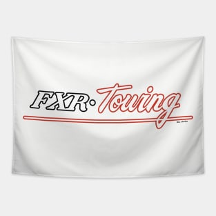 F X R - Towing Pinstripe Black and Orange T-Shirt Tapestry