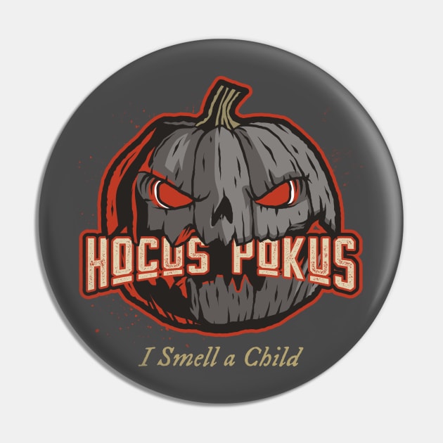 Halloween hocus pokus I smell a child Pin by WR Merch Design
