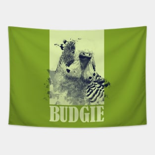 Modern Exotic Budgie Budgerigar Parrot Bird Lover Tapestry