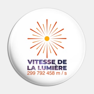 Vitesse de la lumière Pin