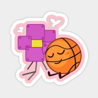 Robot Flower x Basketball Magnet