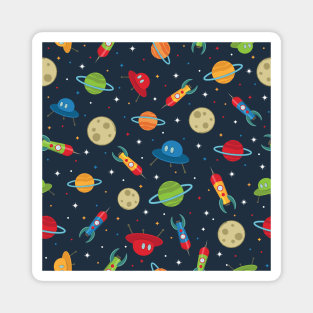 Rockets Planets and Stars Magnet