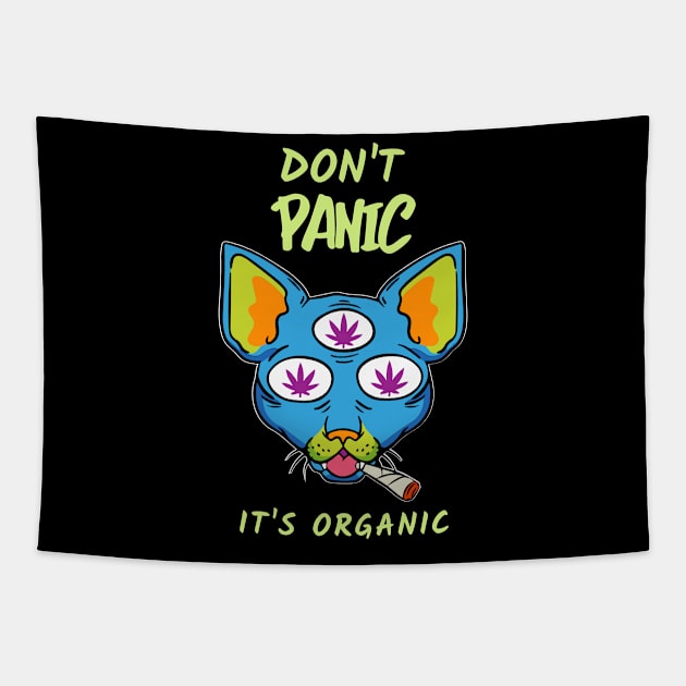 Don't Panic It's Organic Tapestry by Joco Studio