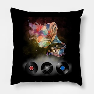 Retro vinyl lovers Pillow