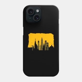 silhouette city Phone Case